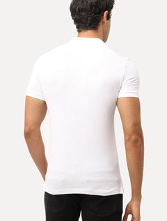 Polo Lacoste Masculina Slim Fit Classic Branca