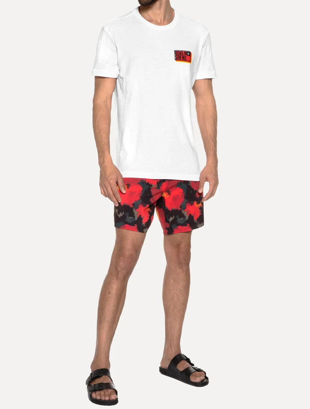 Camiseta Osklen Masculina Rough Osklnsrfng Off-White