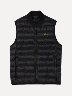 Colete Lacoste Masculino Puffer Water Repellent Vest Preta