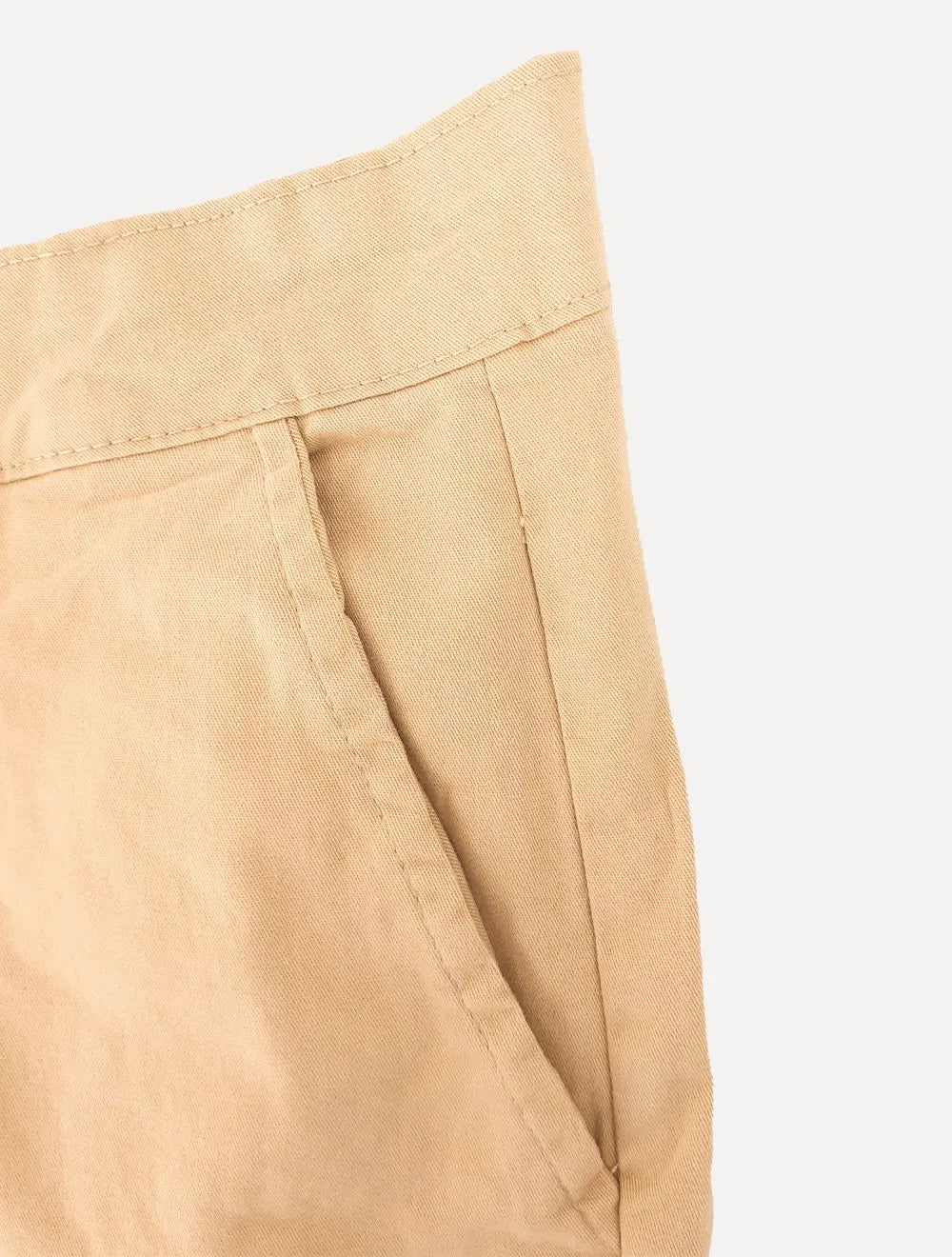 Calça Ralph Lauren Masculina de Sarja Chino Stretch Slim Fit Caqui