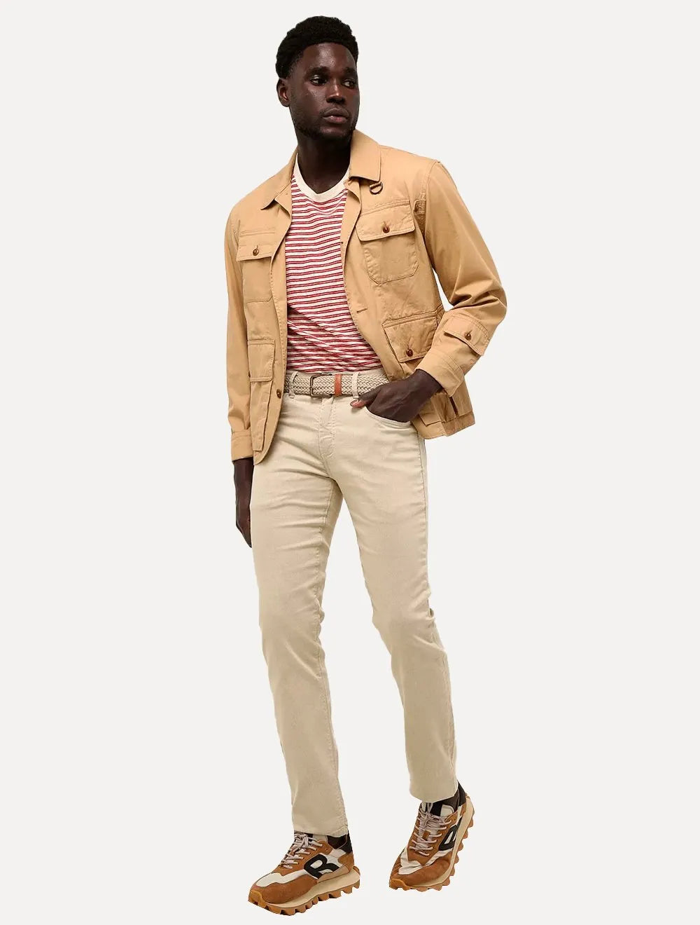 Calça Reserva Jeans Masculina Skinny Color Five Pockets Areia