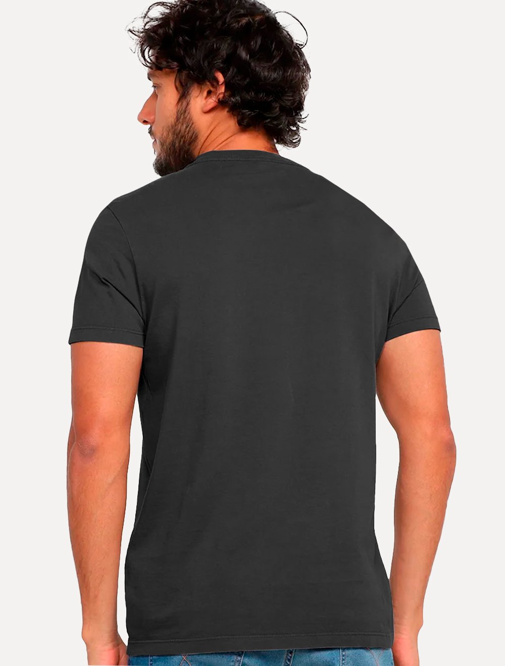 Camiseta Ellus Masculina Cotton Fine Classic Logo Grafite