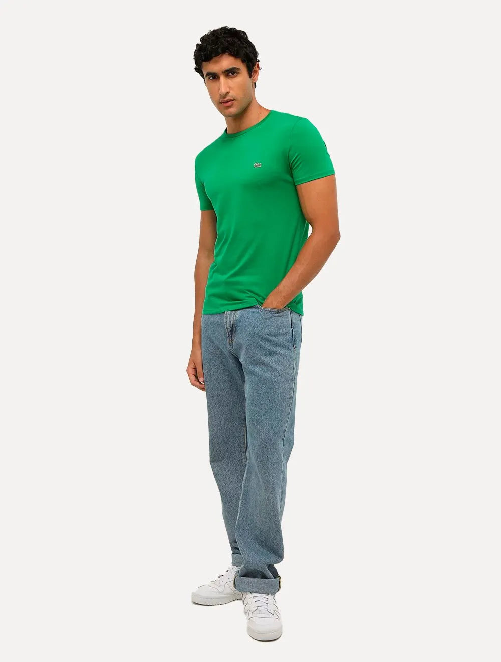 Camiseta Lacoste Masculina Jersey Pima Cotton Verde