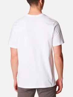 Camiseta Columbia Masculina Basic Dark Logo Branca