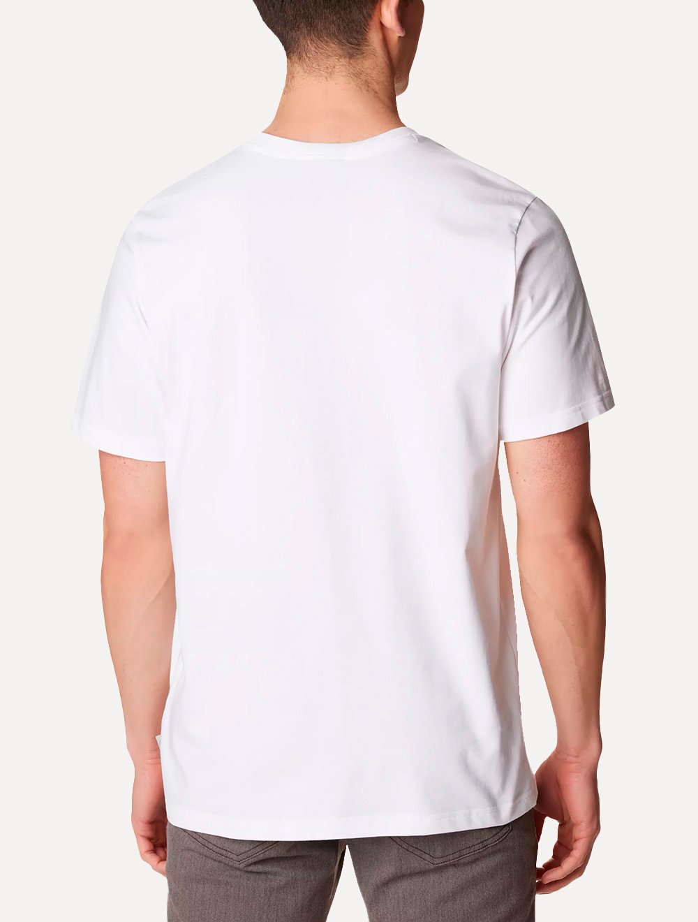 Camiseta Columbia Masculina Basic Dark Logo Branca
