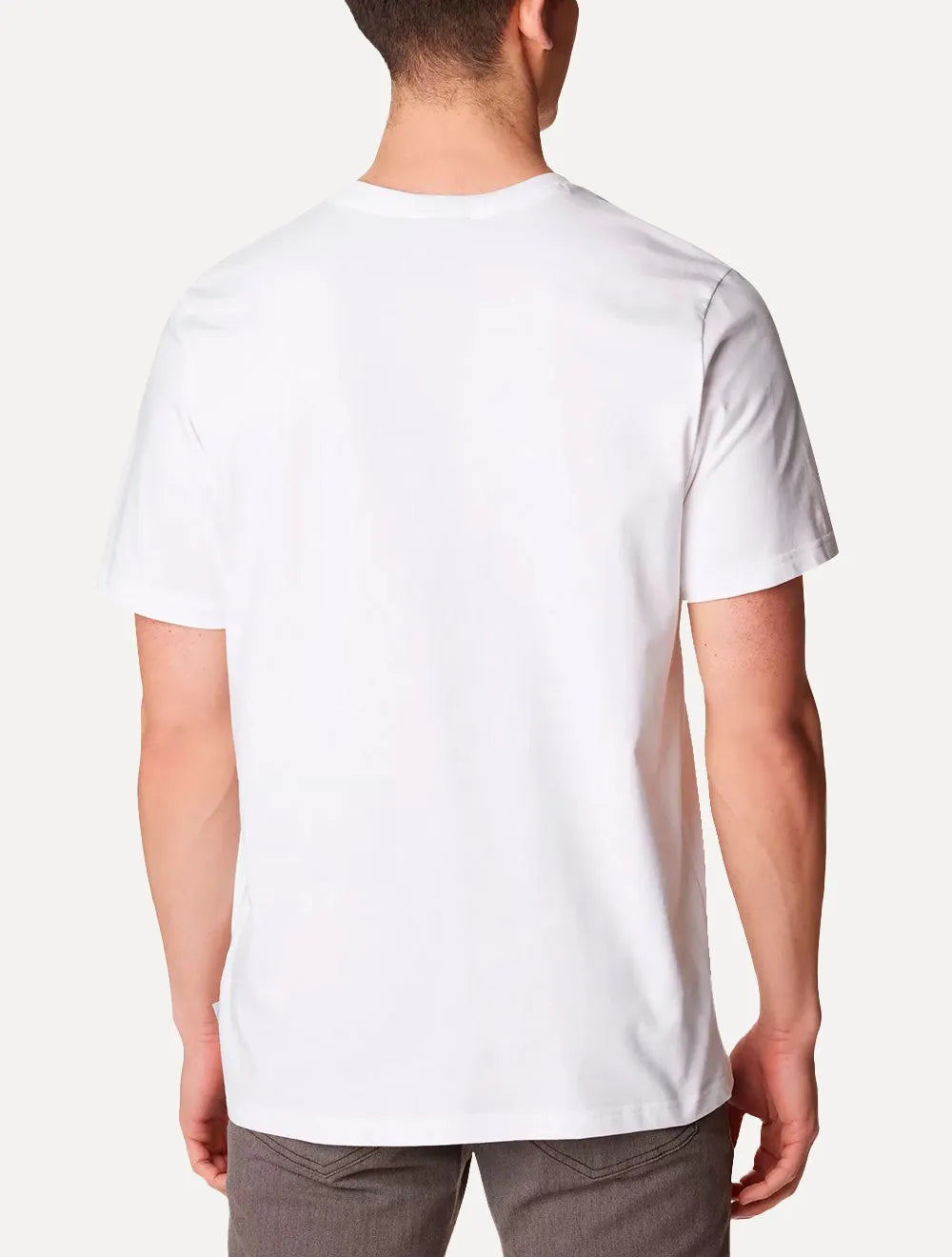 Camiseta Columbia Masculina Basic Dark Logo Branca