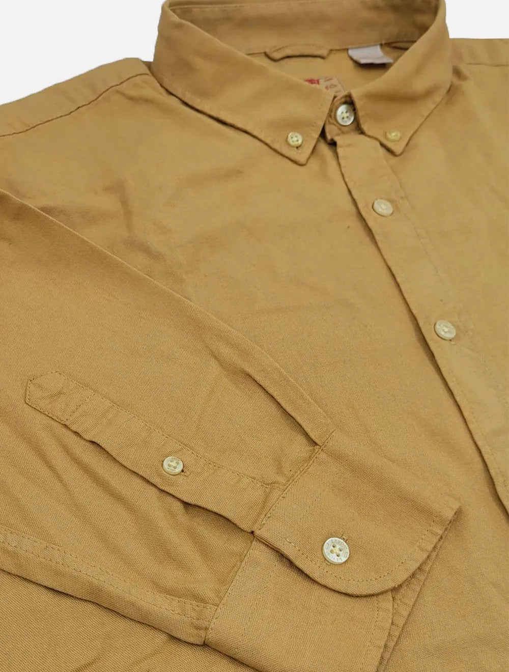 Camisa Levis Masculina Relaxed Oxford Authentic Button Down Cáqui