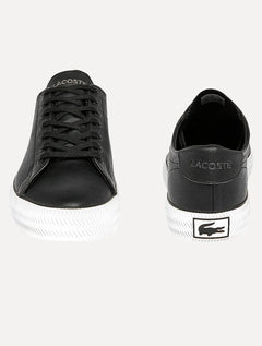 Tênis Lacoste Masculino Couro Gripshot Blk/Wht Preto