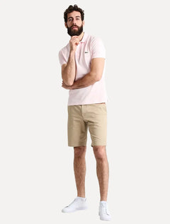 Polo Lacoste Masculina Slim Fit Classic Rosa Claro