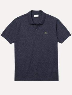 Polo Lacoste Masculina Classic Fit Mescla Azul Marinho