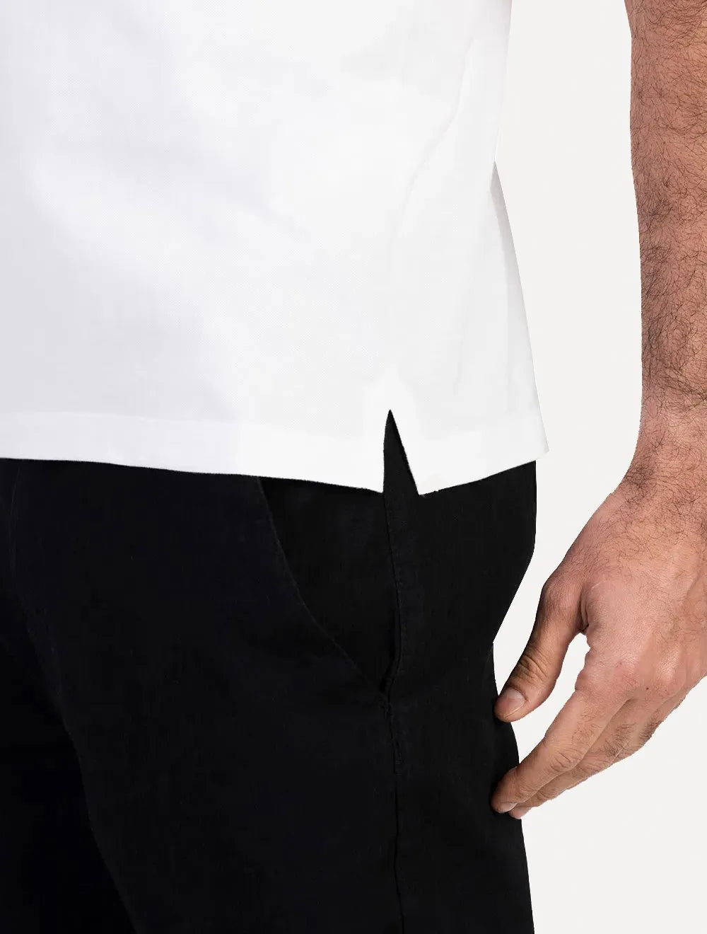 Polo Aramis Masculina Piquet Inner Detail Lt Button Branca