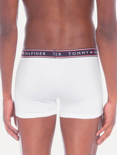 Cueca Tommy Hilfiger Cotton Stretch Trunk Colors Branca Pack 3UN
