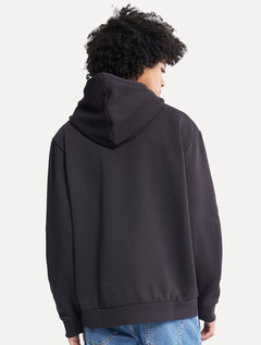 Moletom Calvin Klein Masculino Hoodie Fleece CK Logo Preto