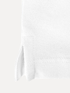 Polo Calvin Klein Masculina Piquet Slim Básica Relevo Branca