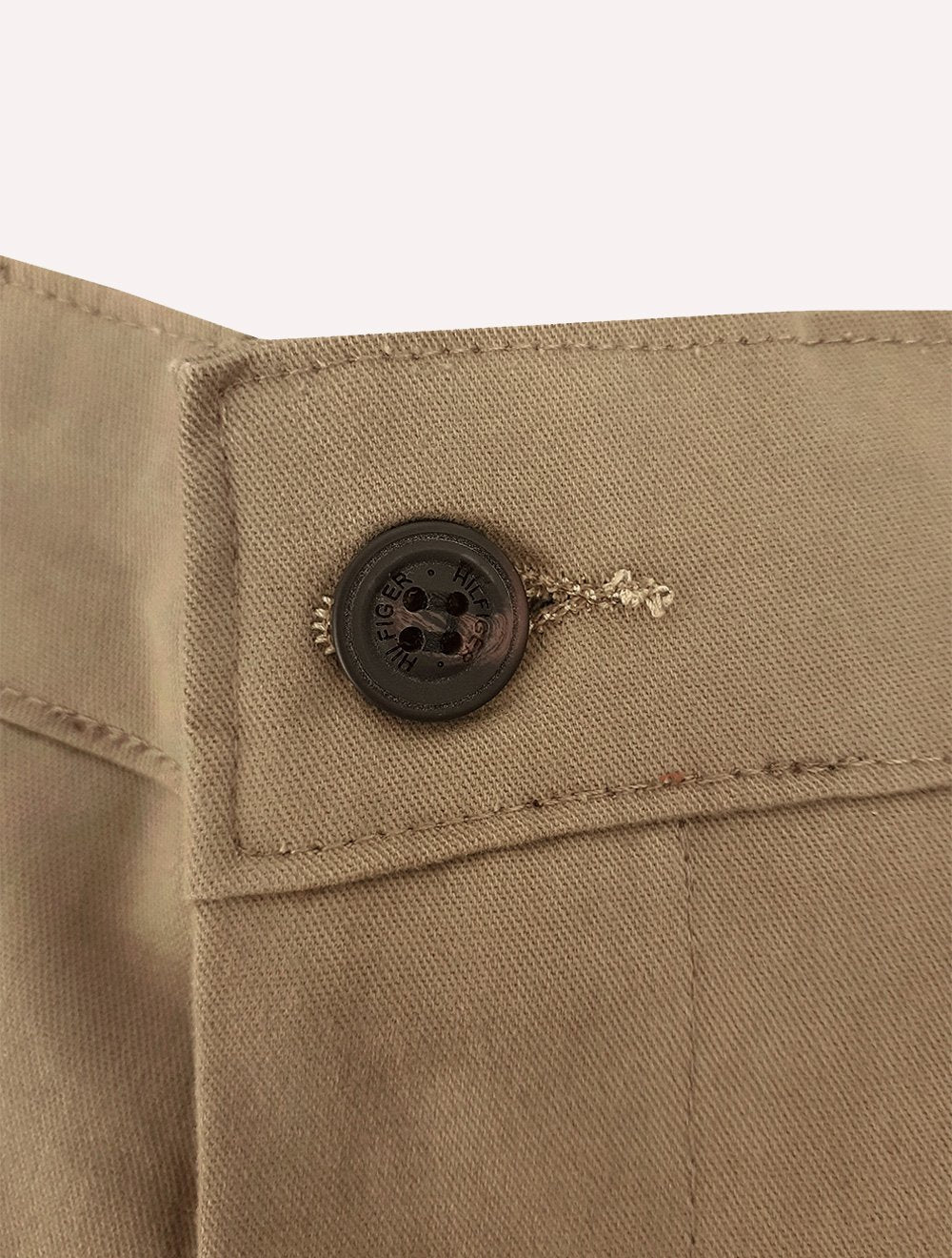 Bermuda Tommy Hilfiger Masculina de Sarja Stretch Cáqui