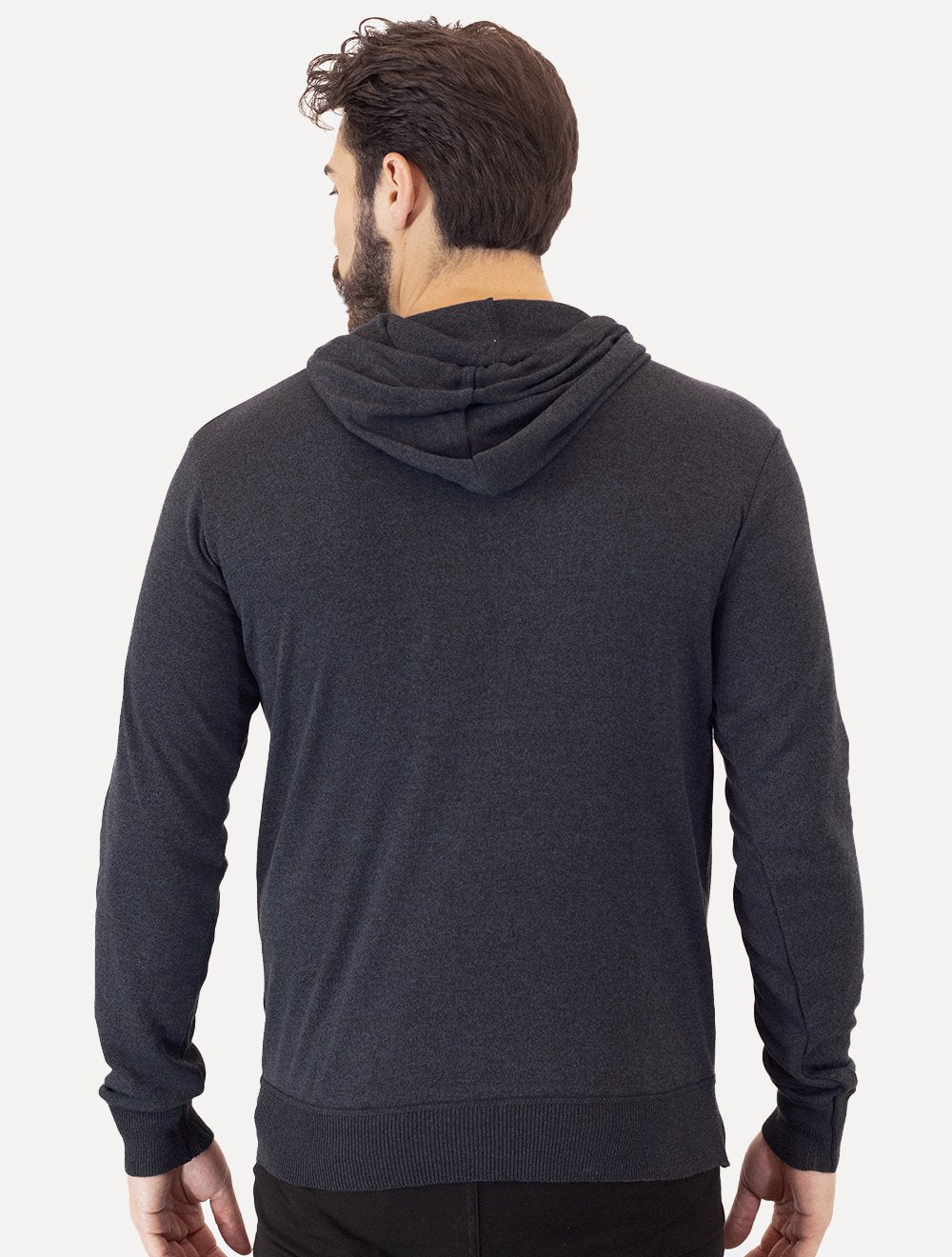 Blusa Ellus Tricot Masculina Cotton Poly Hood Marinho Mescla
