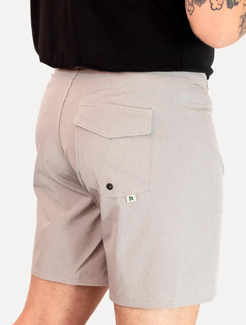 Bermuda Reserva Masculina Beachwear Tecno Cinza Mescla
