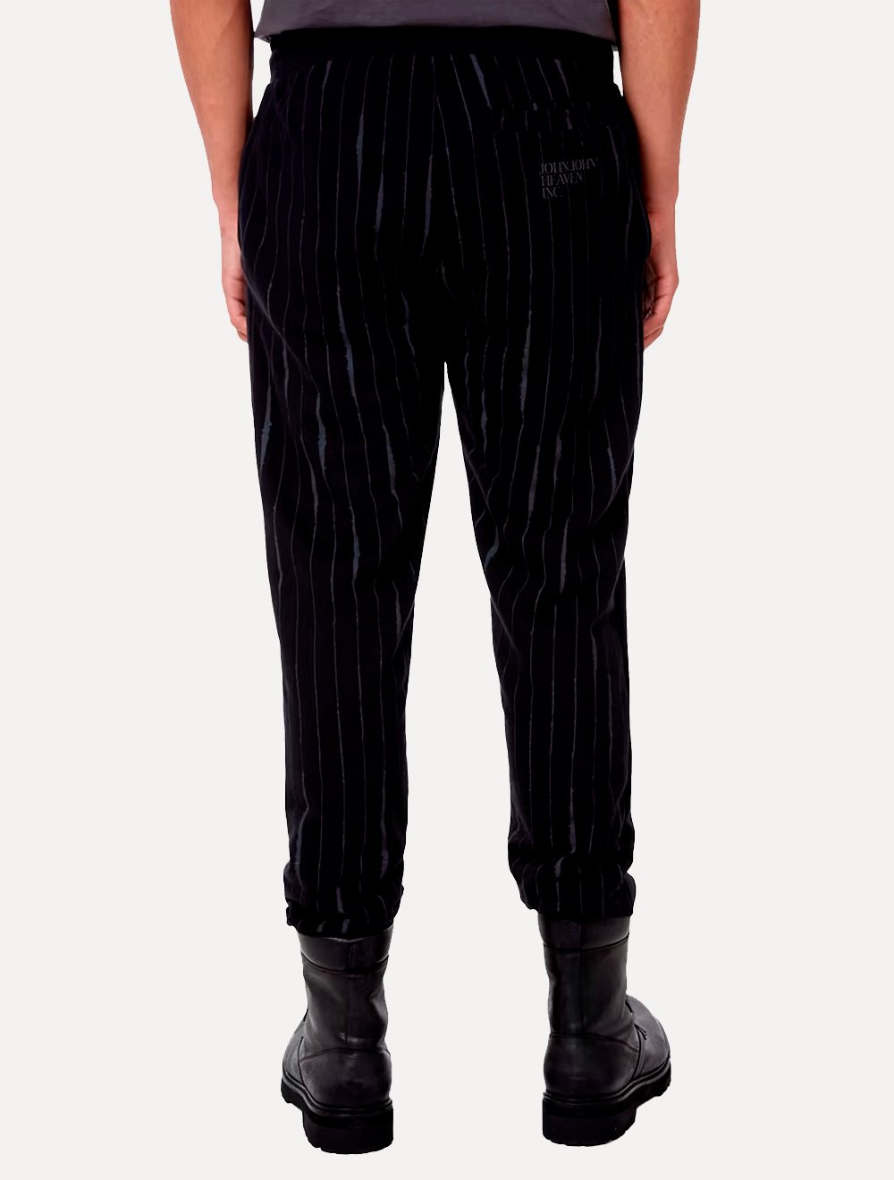 Calça John John Masculina Moletom Mike Stripes Preta