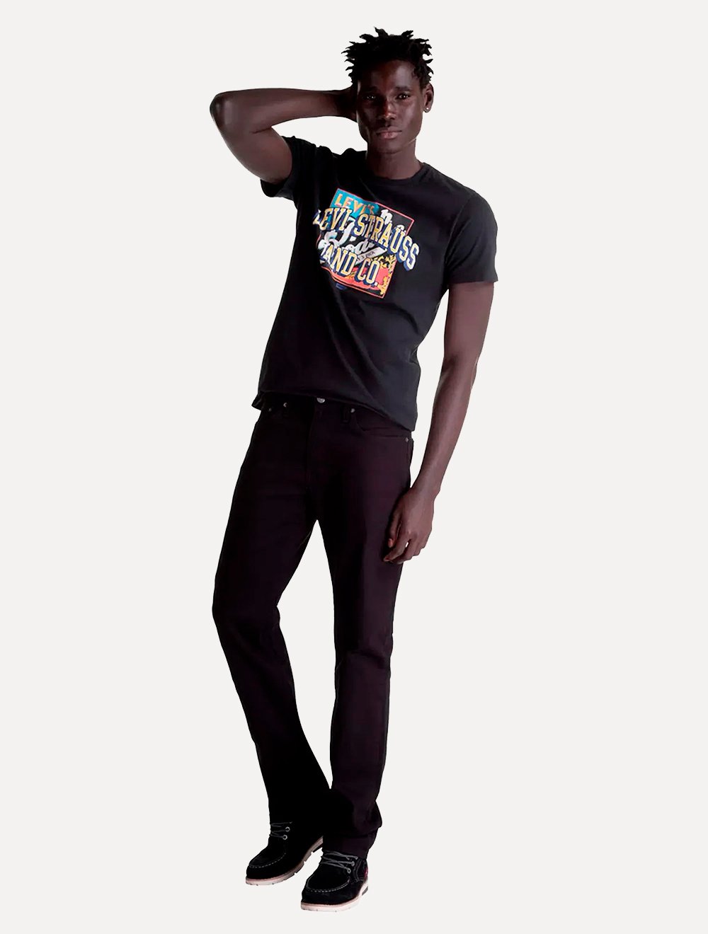 Calça Jeans Levis 514 Straight Preta