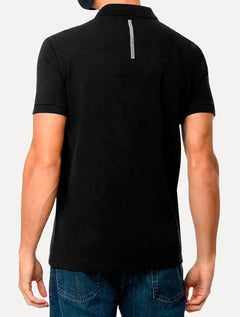 Polo Calvin Klein Jeans Masculina Piquet Regular Re Issue Preta