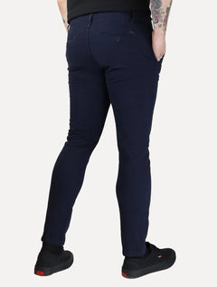 Calça Aramis Masculina Chino Sarja Classica Button Azul Marinho