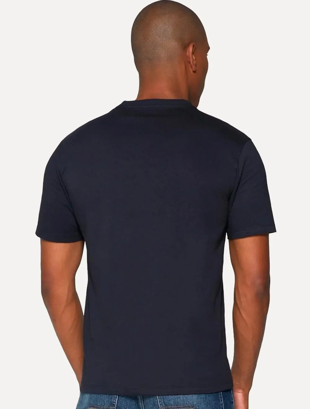 Camiseta Dudalina Masculina V-Neck Regular Blue Icon Azul Marinho