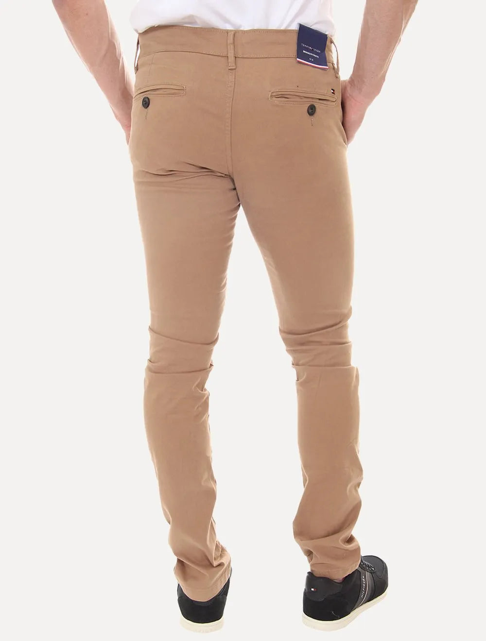 Calça Tommy Hilfiger Masculina de Sarja Brooklyn Caqui