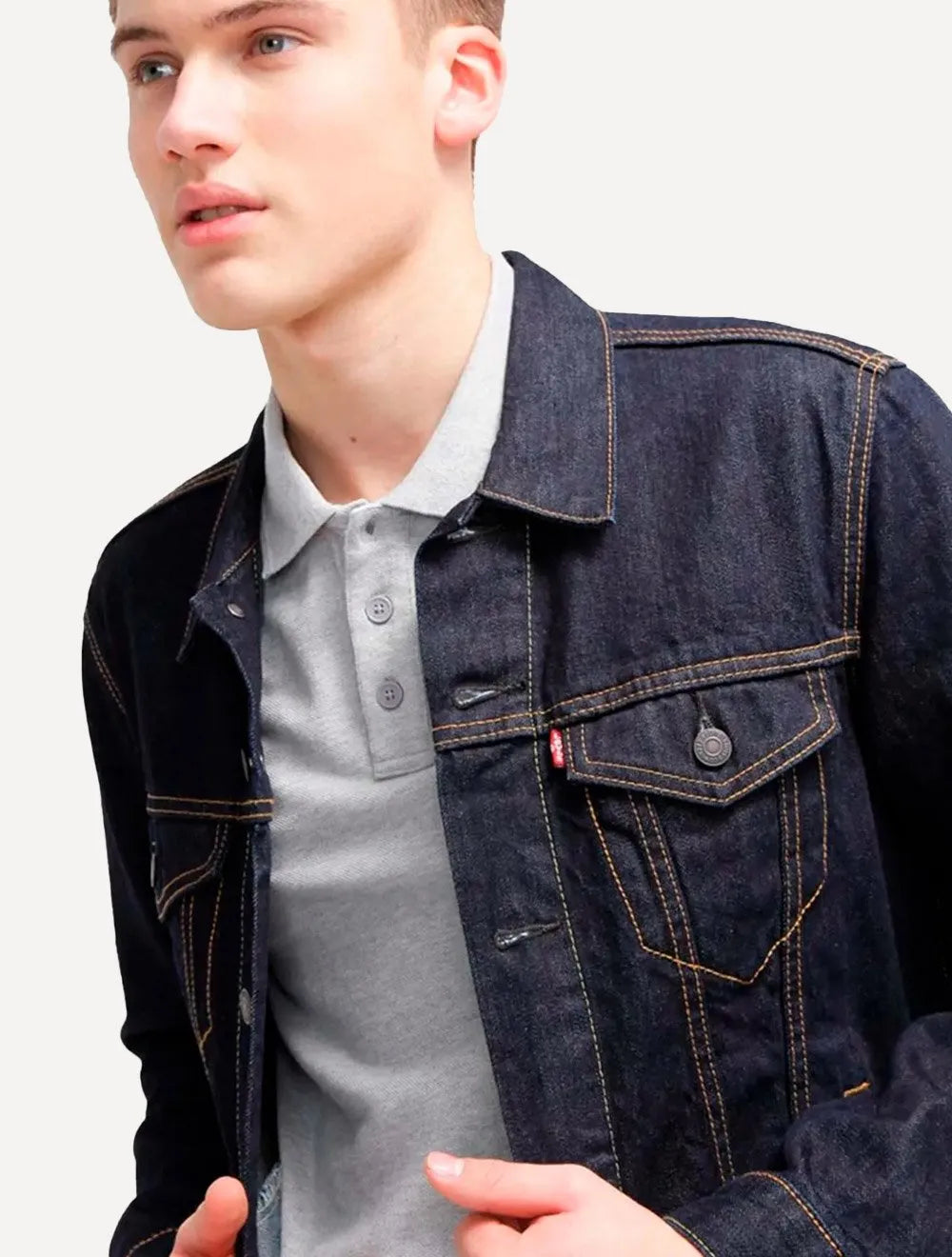 Camisa Polo Levis Masculina Housemark Cinza