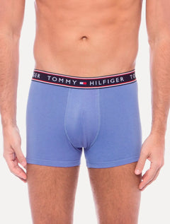 Cueca Tommy Hilfiger Cotton Stretch Trunk Colors Azul Pack 3UN