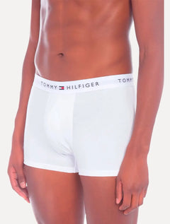 Cueca Tommy Hilfiger Cotton Stretch Trunk Branca Pack 3UN