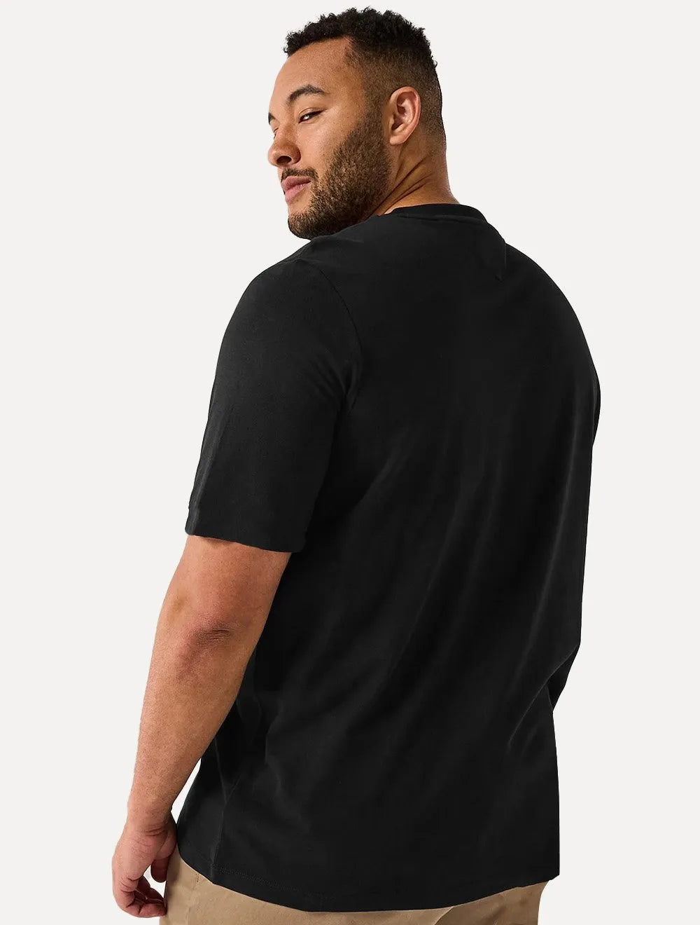 Camiseta Tommy Hilfiger Masculina Plus Size Essential Cotton Preta