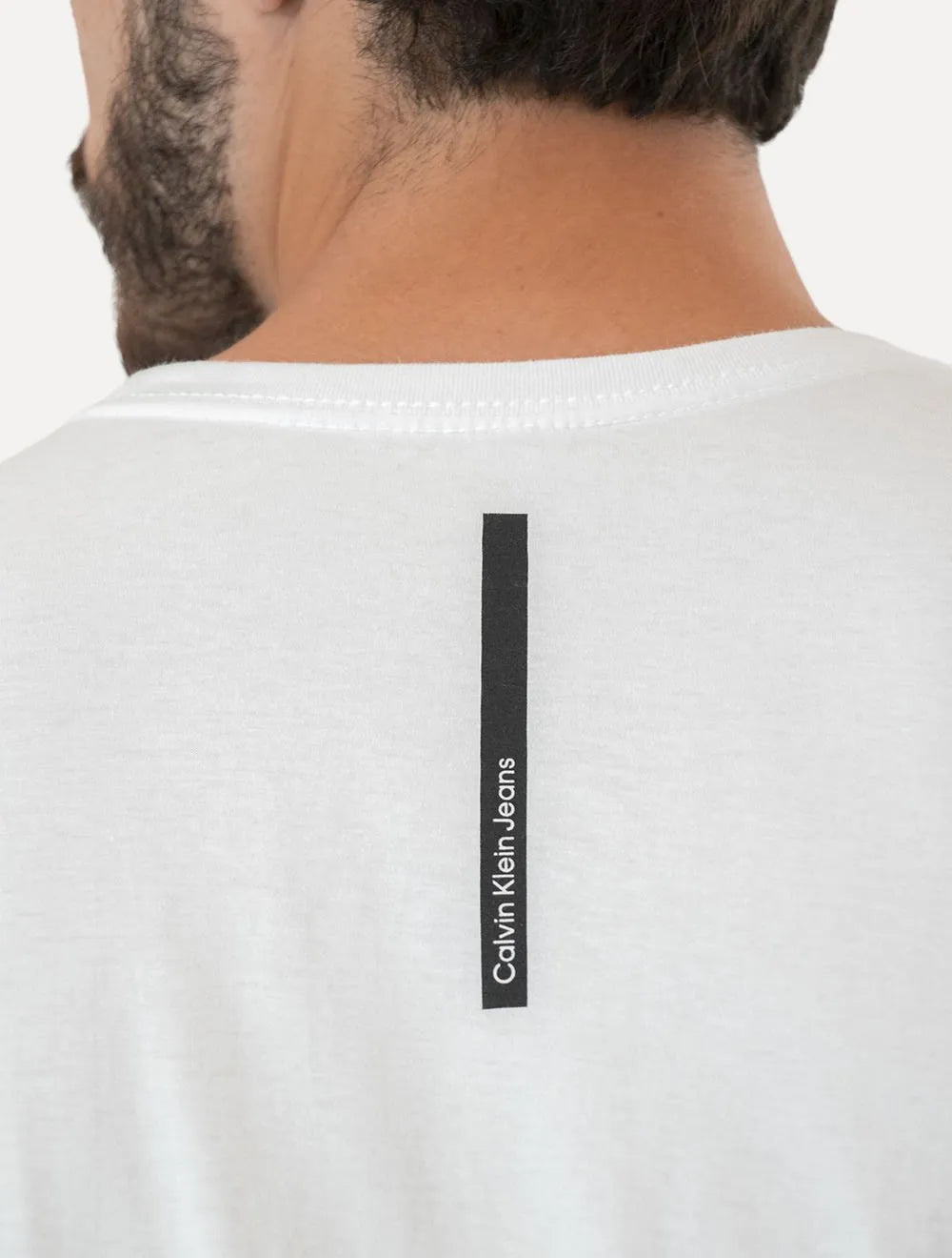 Camiseta Calvin Klein Jeans Masculina Out Of Space Branca