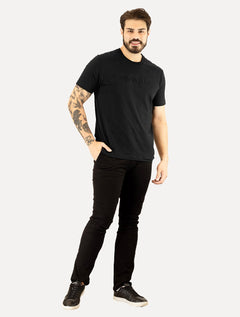 Camiseta Calvin Klein Masculina CK Embossing Preta