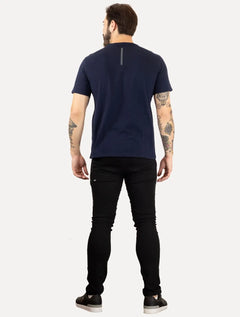 Camiseta Calvin Klein Jeans Masculina New Logo Sash Azul Marinho