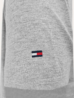Camiseta Tommy Hilfiger | Masculina Core Logo Tee Cinza Mescla