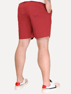 Short Tommy Hilfiger Medium Drawstring Colourblock Vermelho