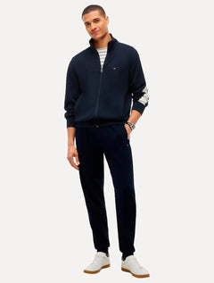 Conjunto Moletom Tommy Hilfiger Masculino Essential Colorblock Azul Marinho