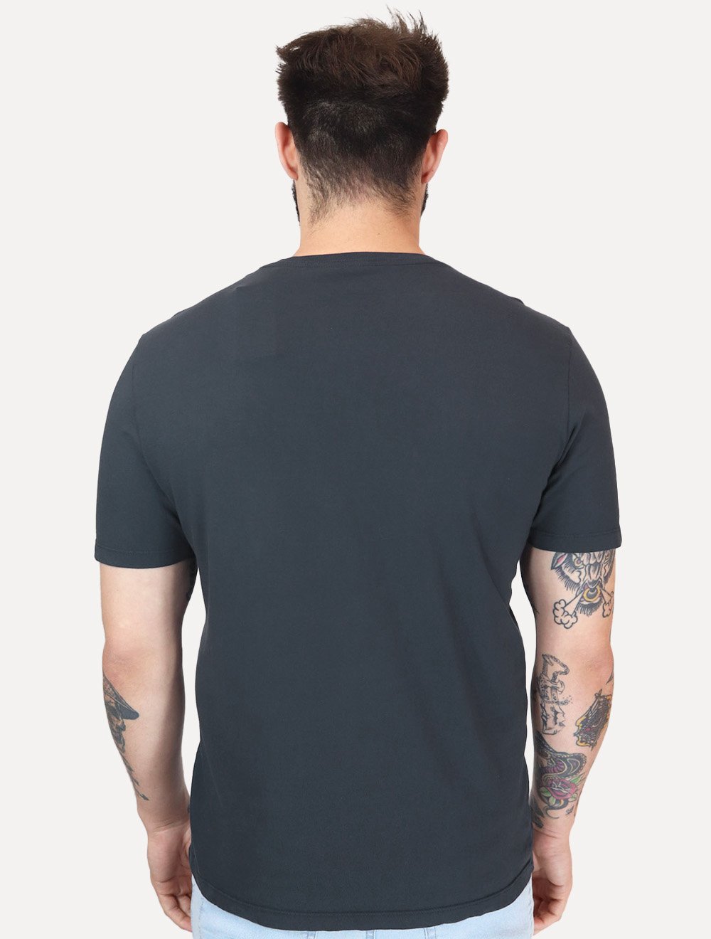 Camiseta Calvin Klein Jeans Light New Logo Azul Marinho