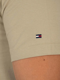 Camiseta Tommy Hilfiger Masculina Brand Love Small Logo Cáqui
