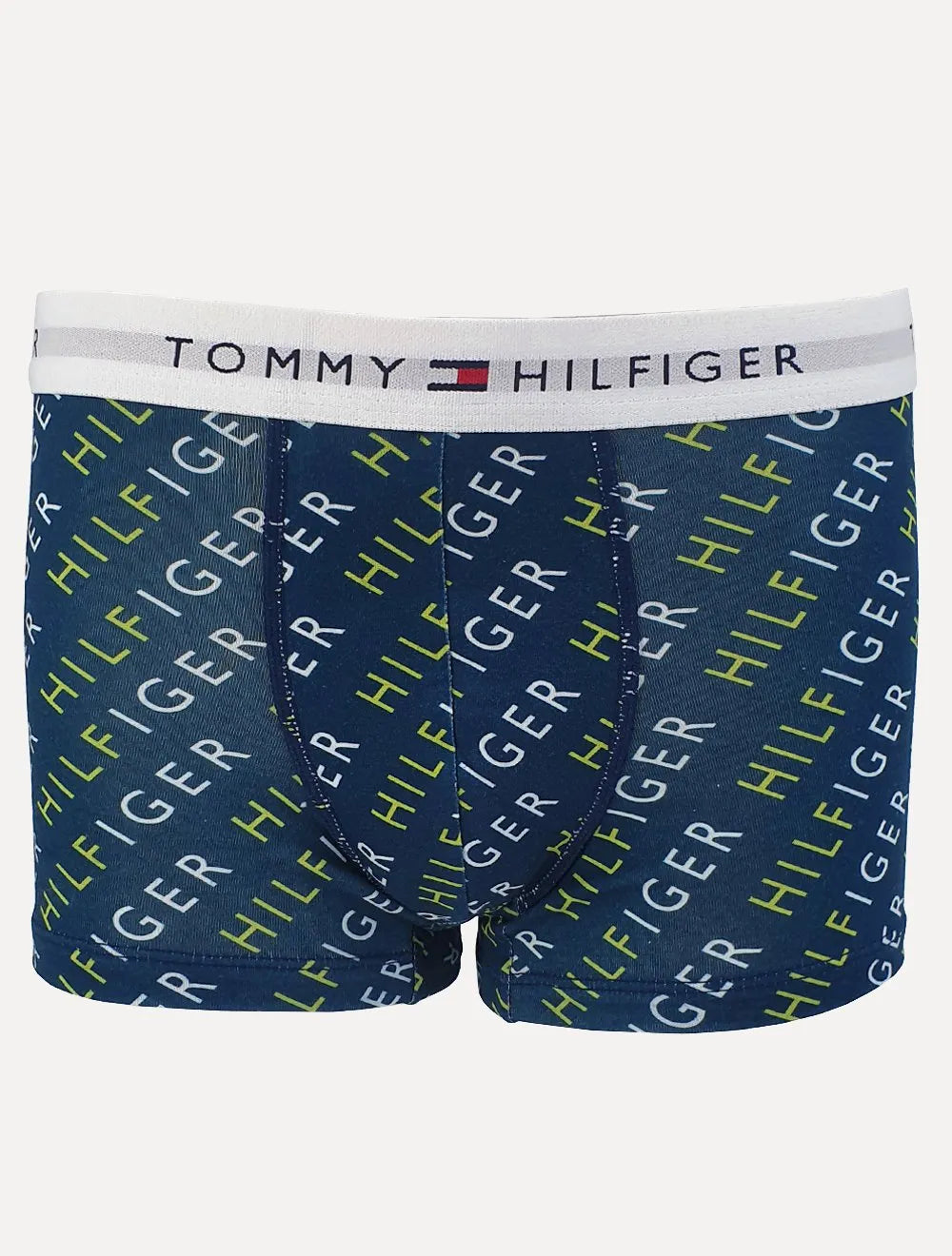 Kit Cuecas Tommy Hilfiger Cotton Stretch Trunk Repeat Colors Azul 3UN