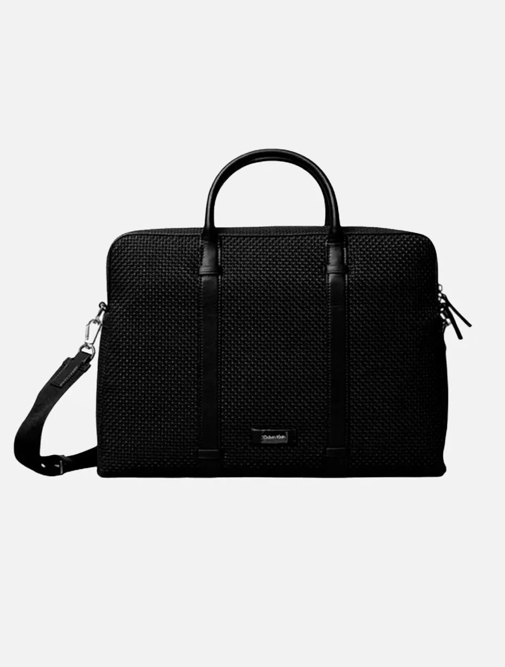 Pasta Calvin Klein Notebook Relevo Alça Removível Preta