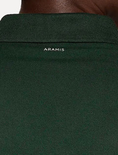 Polo Aramis Masculina Regular Detalhe Interno Dark Logo Verde Intenso