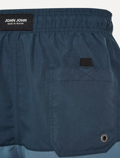Short John John Masculino Bicolor Azul Médio / Marinho