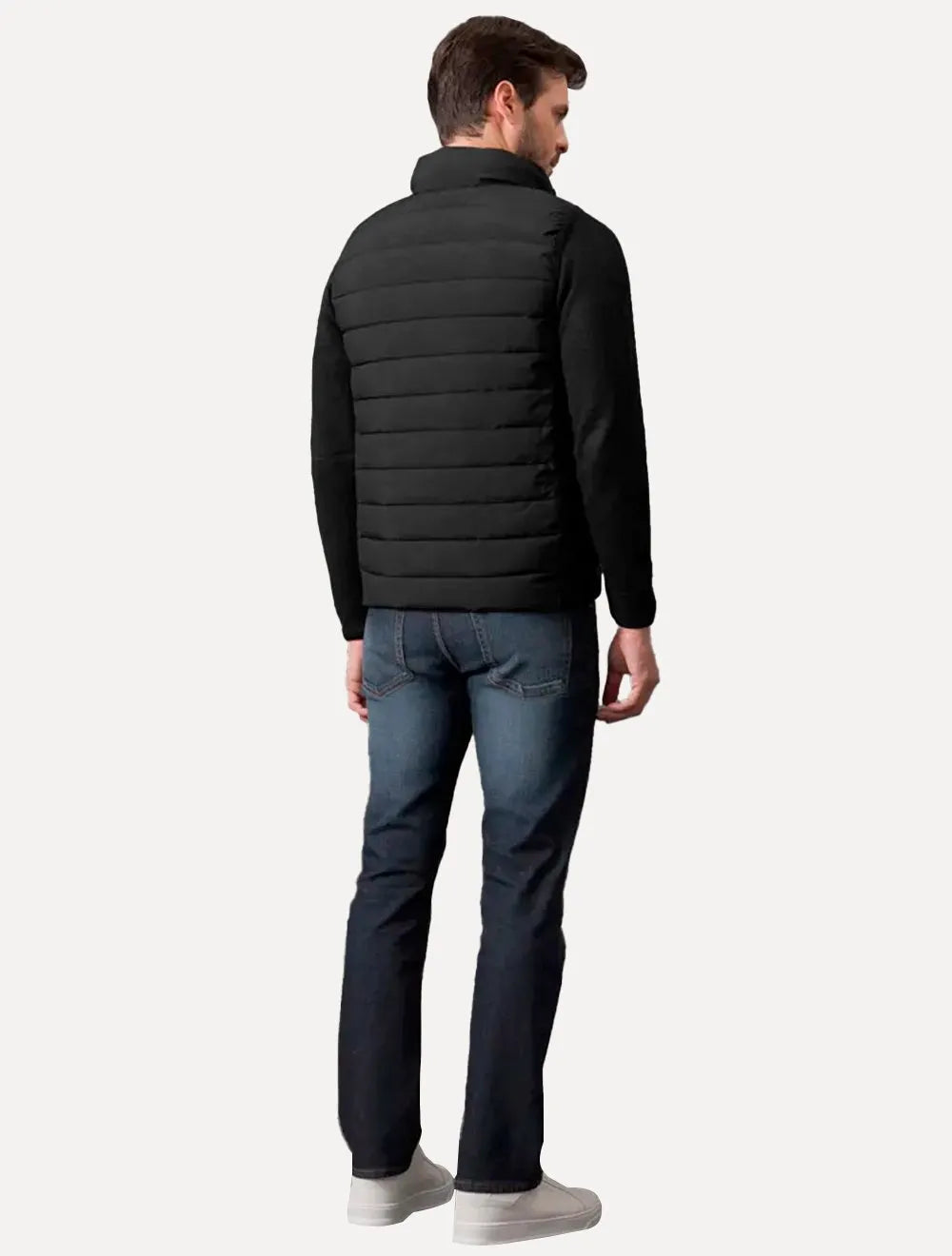 Colete Calvin Klein Jeans Masculino Logo Peito Fosco Preto