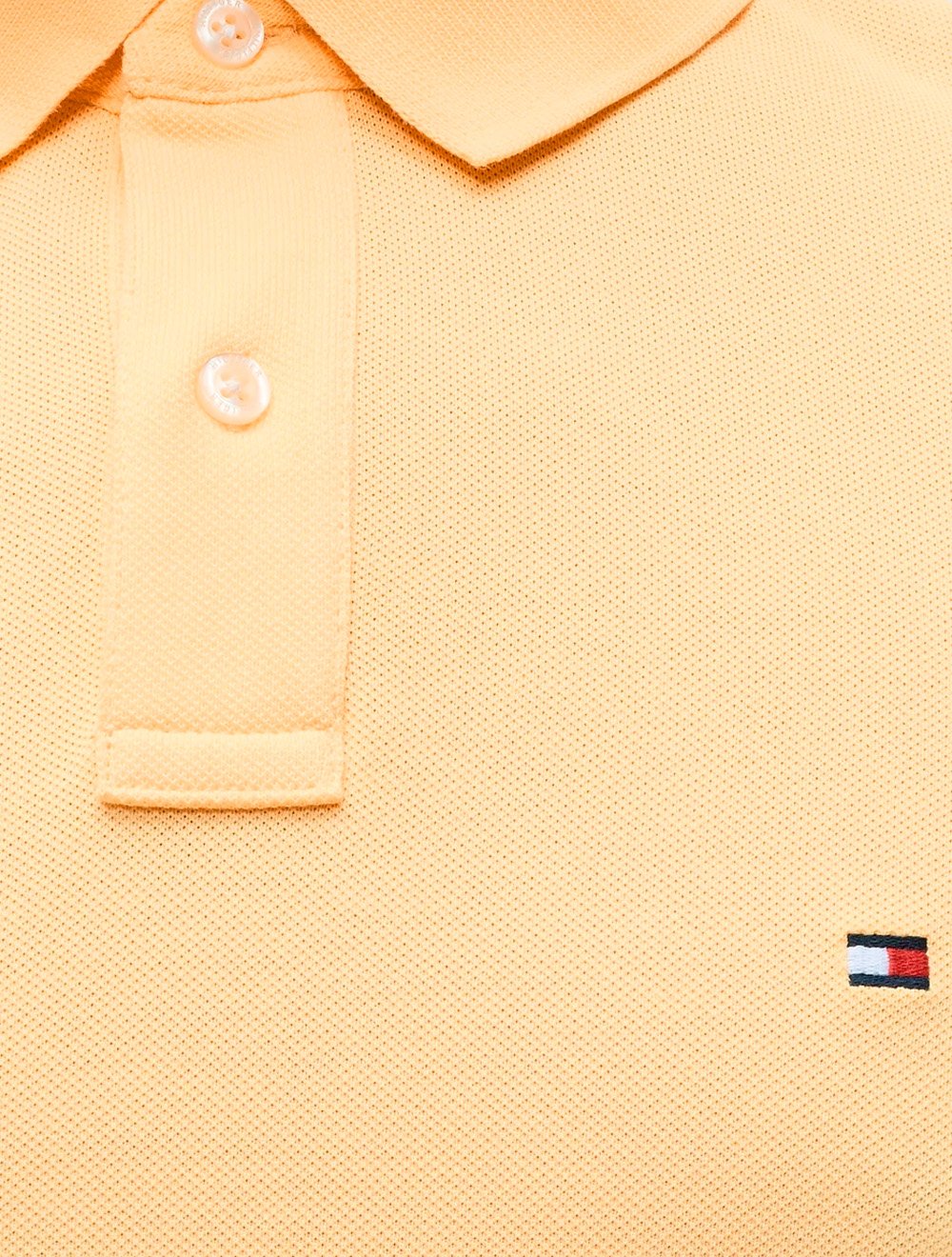 Polo Tommy Hilfiger Masculina Regular Piquet 1985 Amarelo Claro