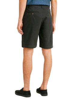 Bermuda Foxton Masculina Chino Casual Off Black Preta