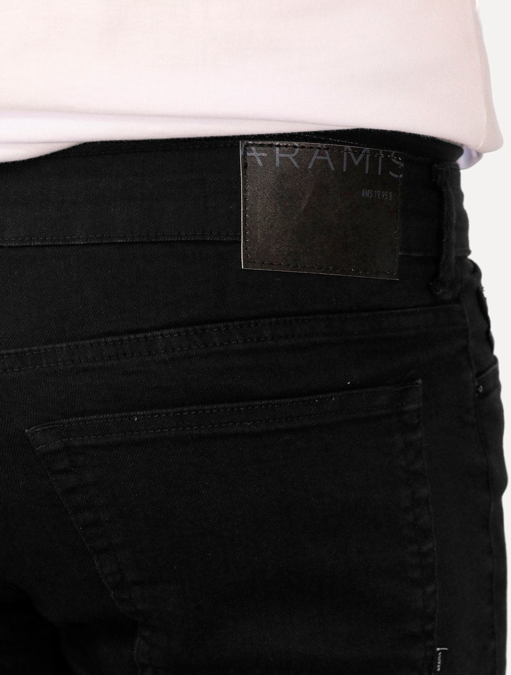 Bermuda Aramis Masculina Jeans Five Pockets Preta