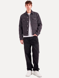 Jaqueta Tommy Jeans Masculina Regular Ryan Trucker Cinza