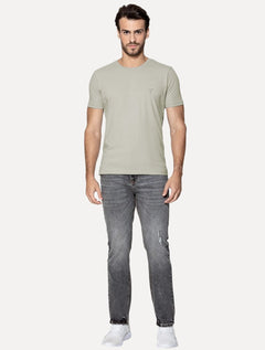 Camiseta Guess Masculina Mini Logo Print Verde Claro