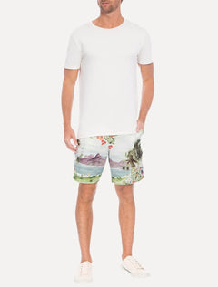 Bermuda Osklen Masculina Sarja Casual RJ Color Off-White